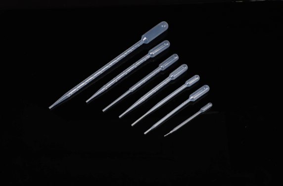 Laboratory disposable Pasteur pipette sterile separate PE packaging