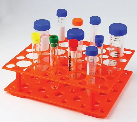 Laboratory plastic disposable multifunctional tube rack